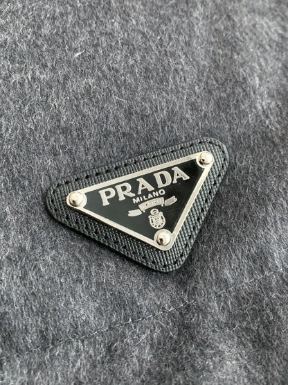 「#3694」Prada logo stand collar down jacket