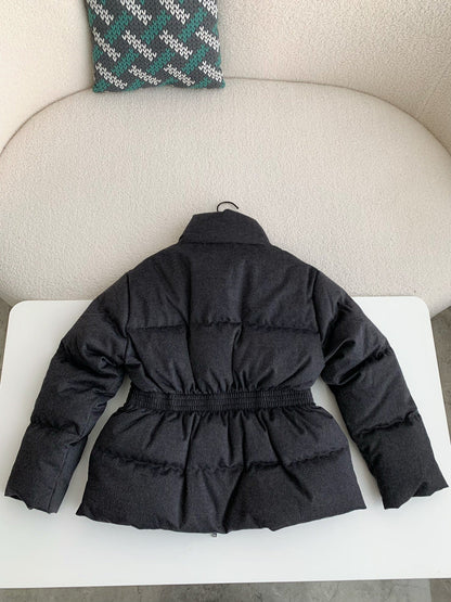 「#3694」Prada logo stand collar down jacket