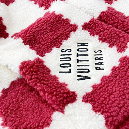 「#3760」Louis Vuitton 24ss plaid fleece coat
