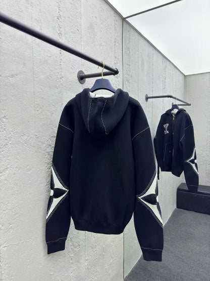 「#3764」Louis Vuitton 4-Leaf Clover Zip-Up Jacket