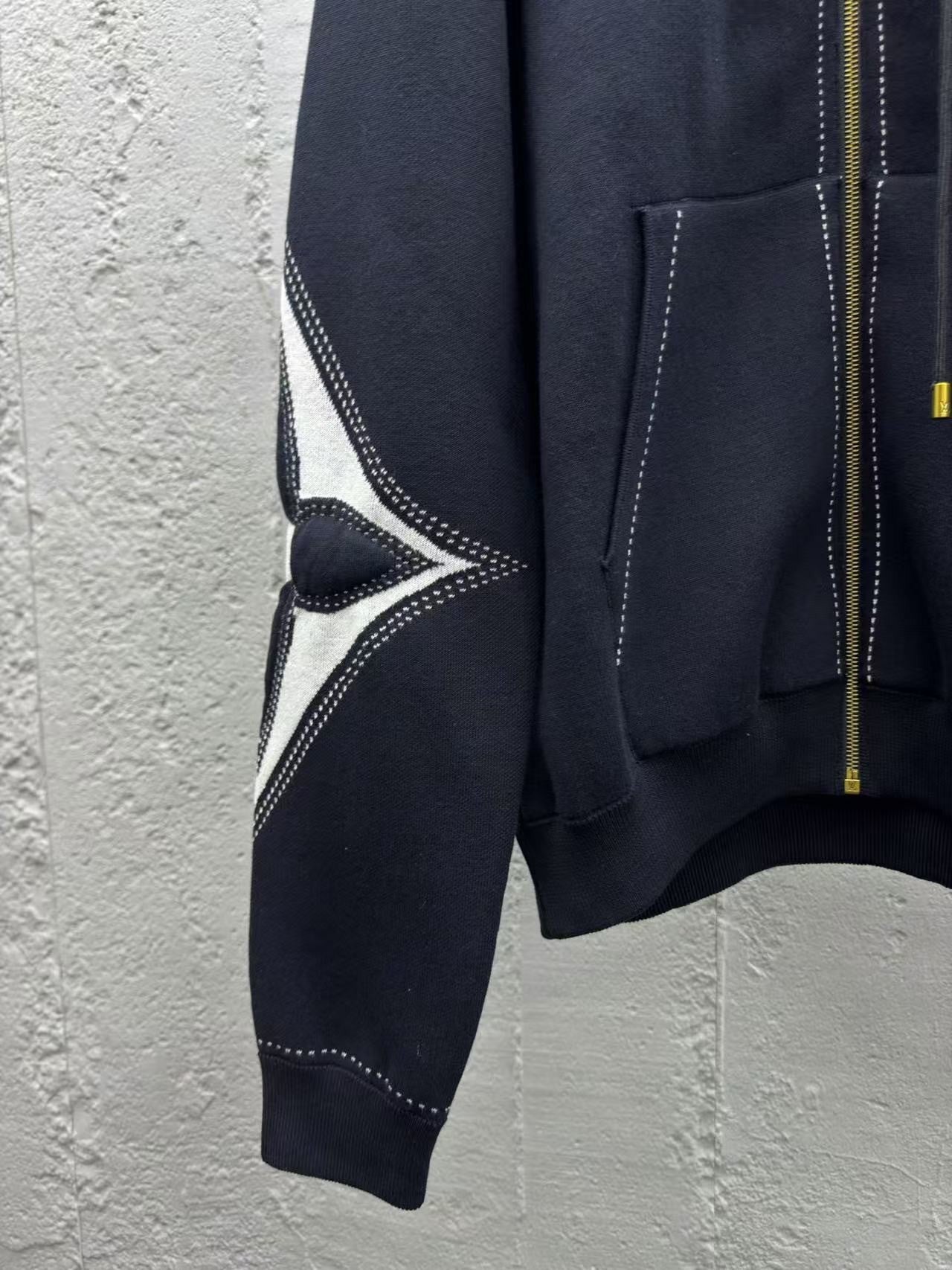 「#3764」Louis Vuitton 4-Leaf Clover Zip-Up Jacket