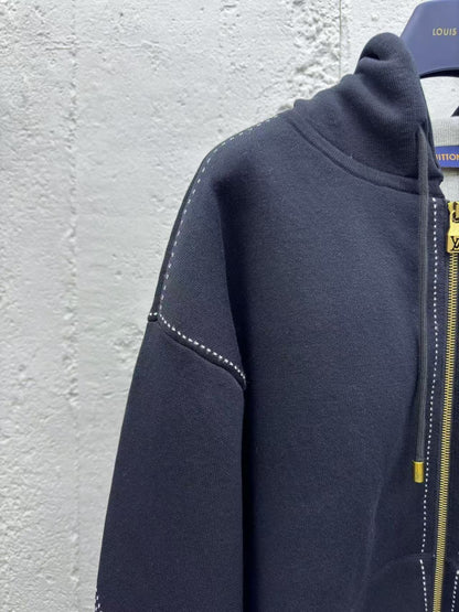 「#3764」Louis Vuitton 4-Leaf Clover Zip-Up Jacket