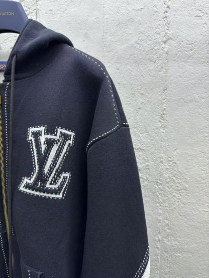 「#3764」Louis Vuitton 4-Leaf Clover Zip-Up Jacket