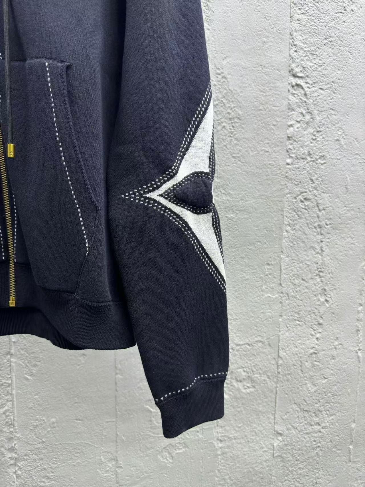 「#3764」Louis Vuitton 4-Leaf Clover Zip-Up Jacket