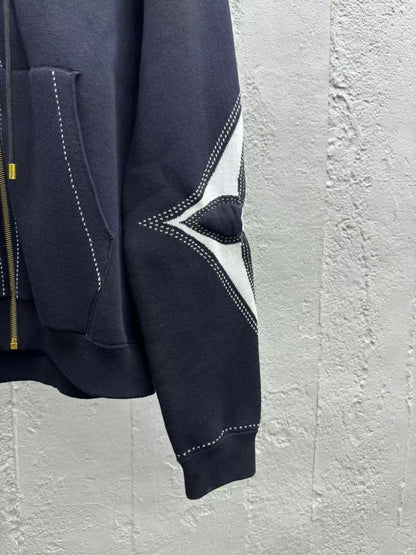 「#3764」Louis Vuitton 4-Leaf Clover Zip-Up Jacket
