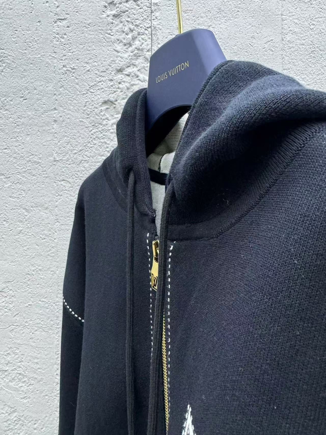 「#3764」Louis Vuitton 4-Leaf Clover Zip-Up Jacket