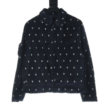 「#3787」Louis Vuitton printed velvet jacket