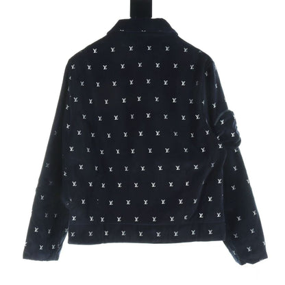 「#3787」Louis Vuitton printed velvet jacket