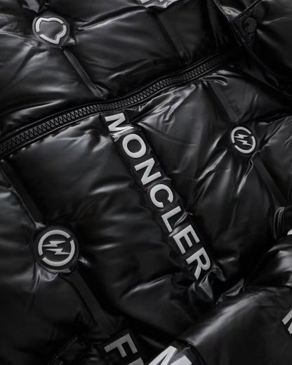 「#3789」Moncler Fujiwara Hiroshi co-branded full-print letter shiny down jacket