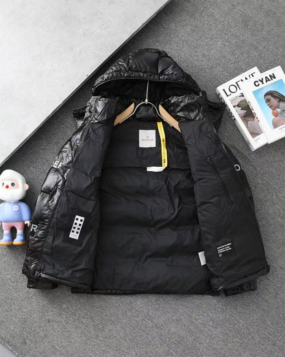 「#3789」Moncler Fujiwara Hiroshi co-branded full-print letter shiny down jacket