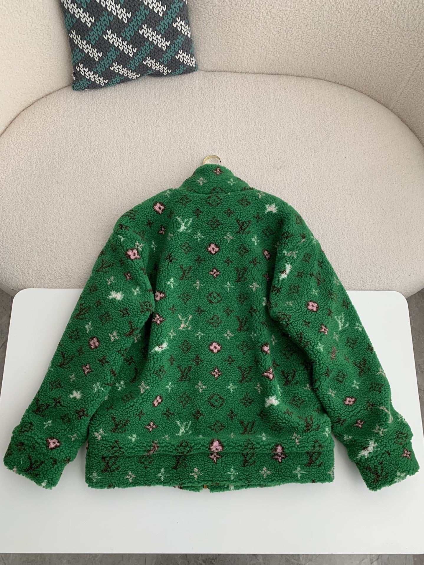 「#3794」Louis Vuitton Jacquard vertical collar zipper fleece jacket