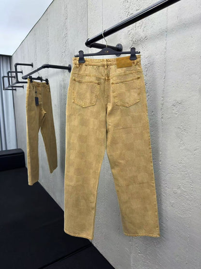「#3802」Louis Vuitton Vintage Checkerboard Jeans