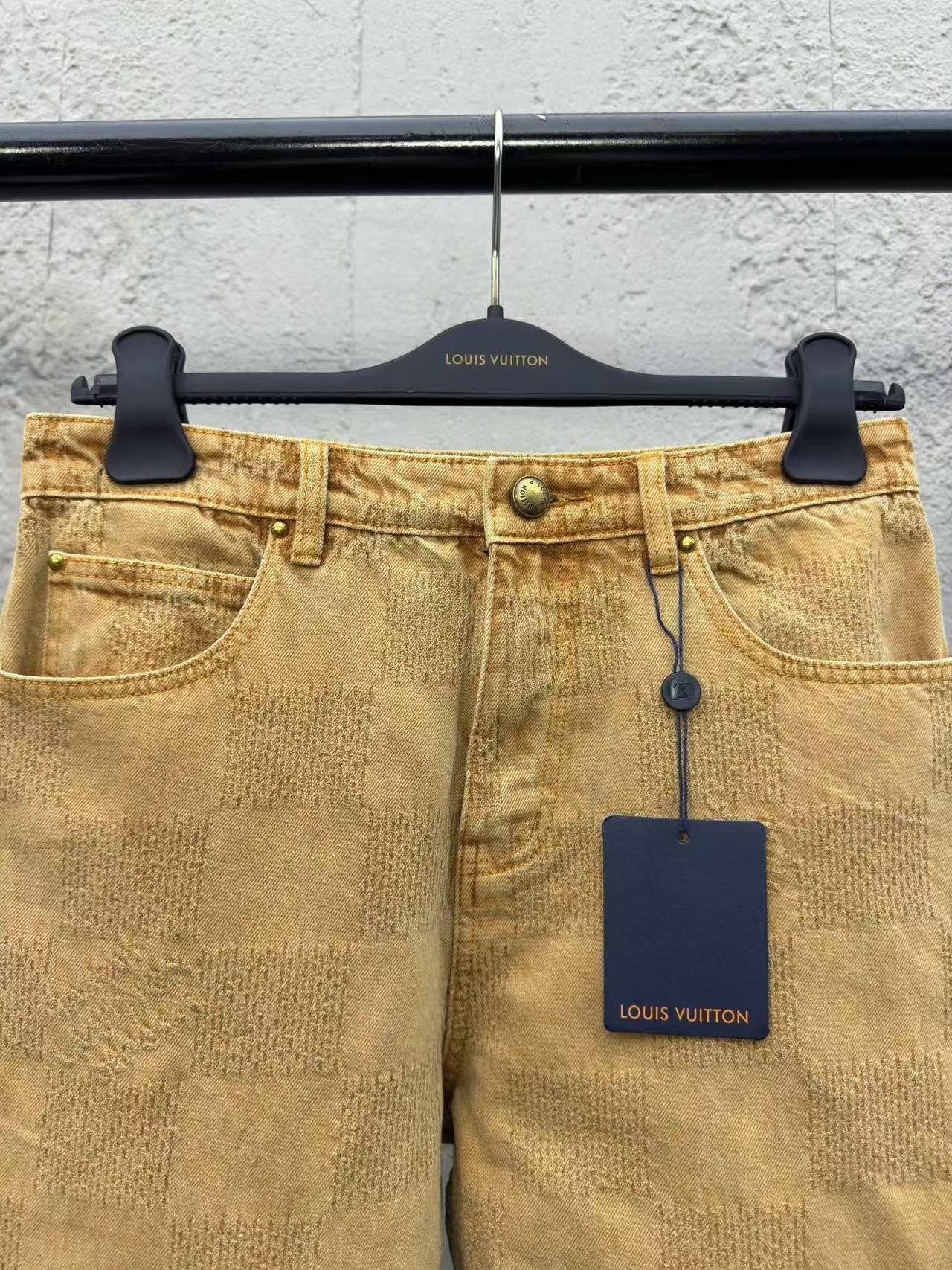 「#3802」Louis Vuitton Vintage Checkerboard Jeans