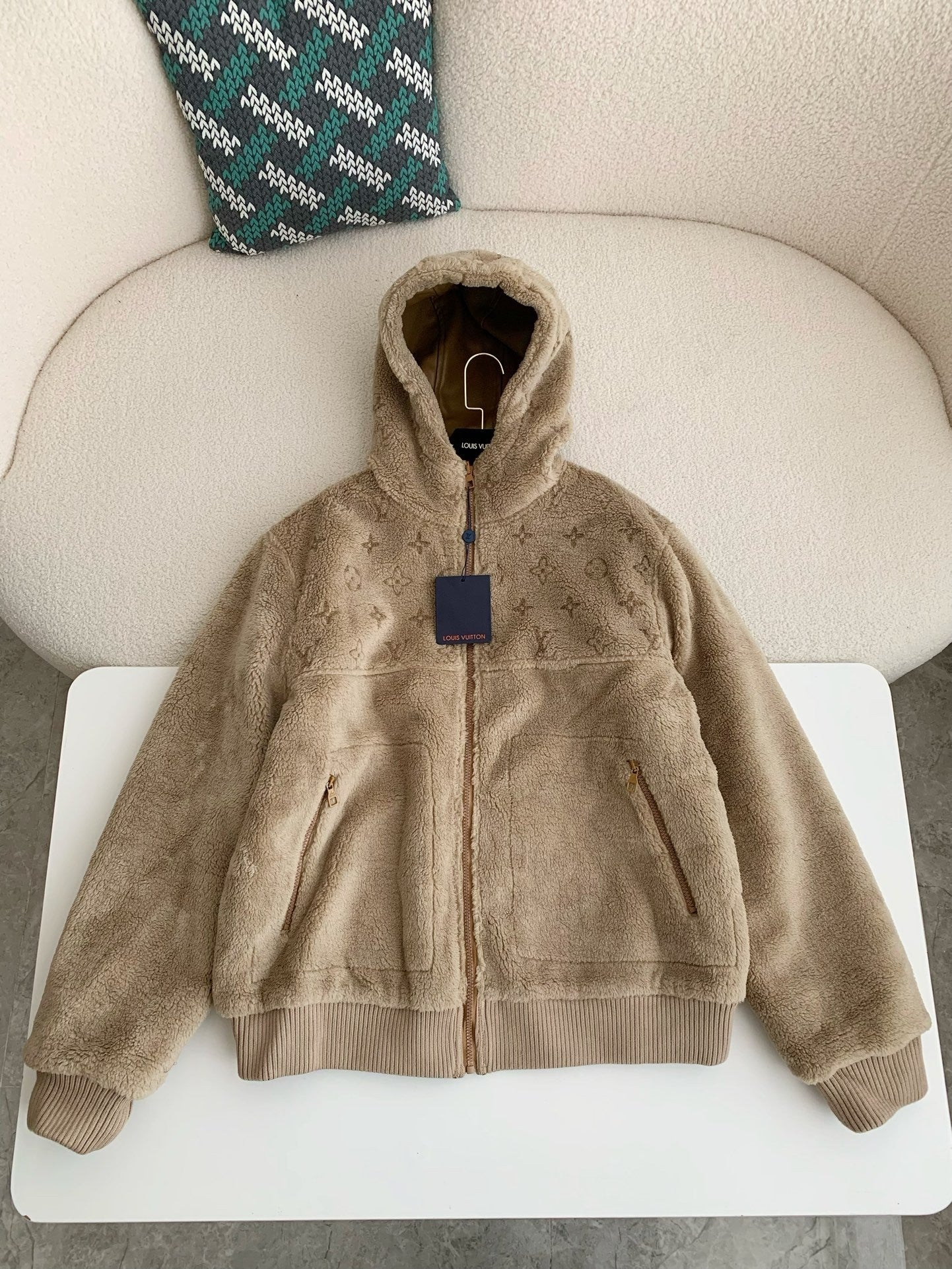 「#3511」New, LV reversible wool and sheepskin jacket