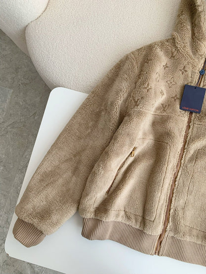 「#3511」New, LV reversible wool and sheepskin jacket