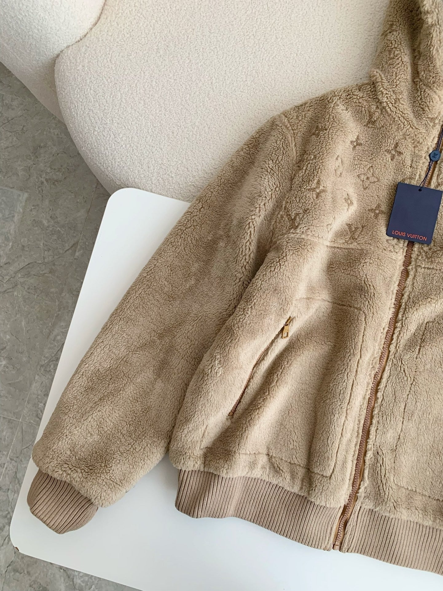 「#3511」New, LV reversible wool and sheepskin jacket