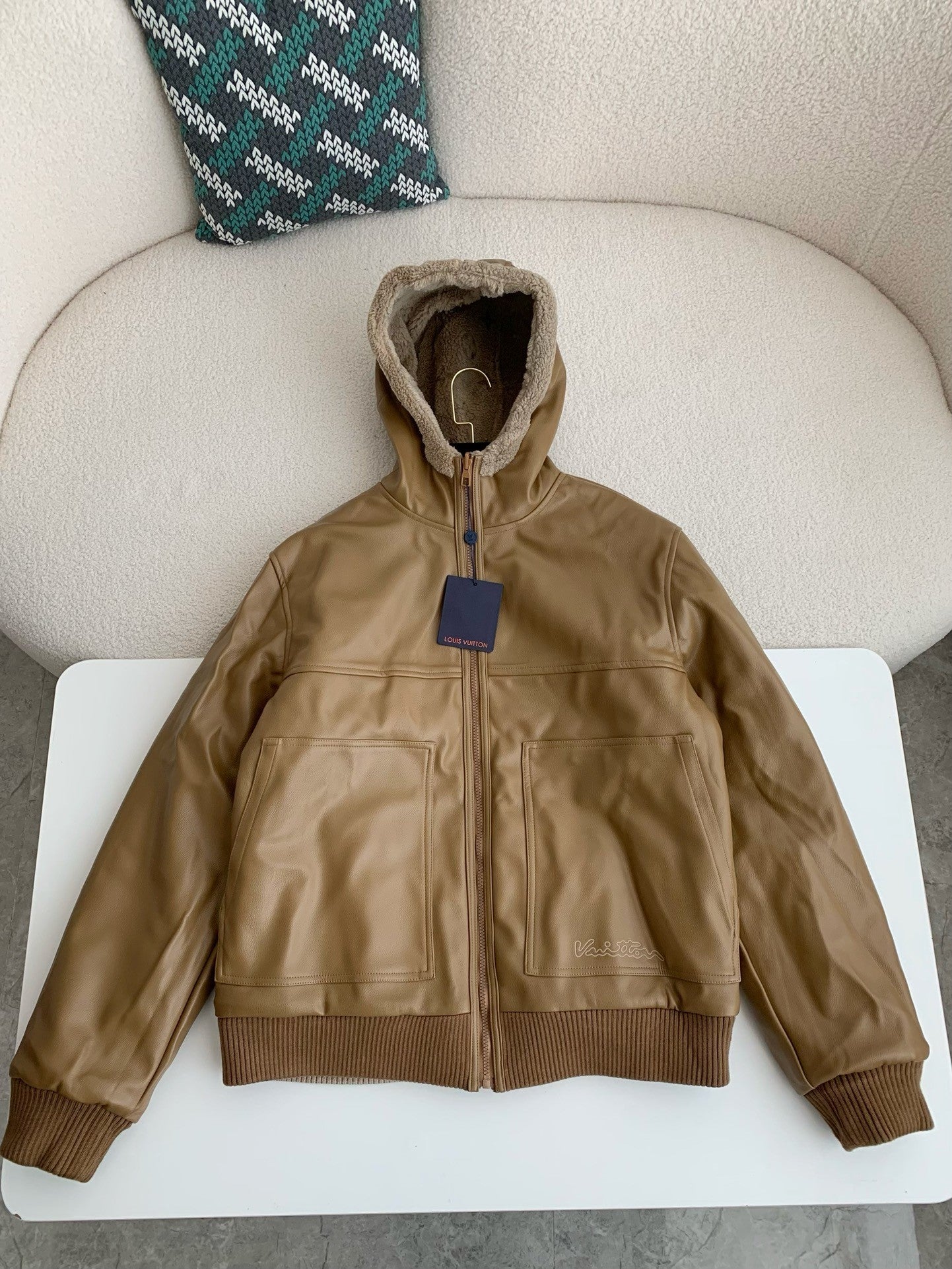 「#3511」New, LV reversible wool and sheepskin jacket