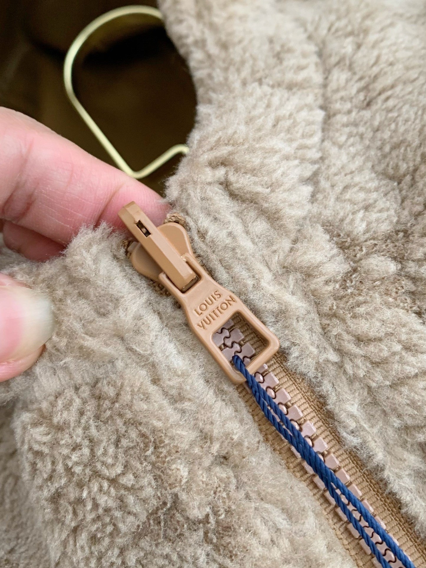 「#3511」New, LV reversible wool and sheepskin jacket