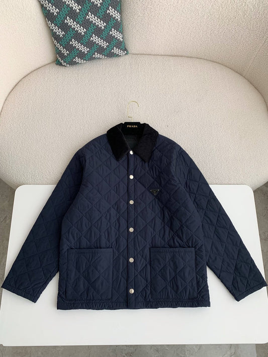 「#3844」PRADA SS24 Quilted single-breasted casual jacket