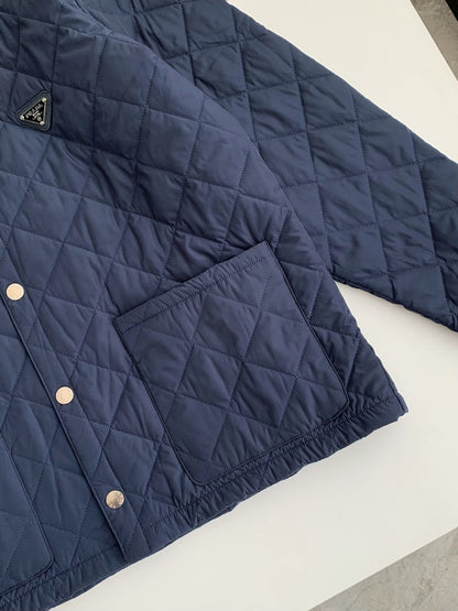 「#3844」PRADA SS24 Quilted single-breasted casual jacket