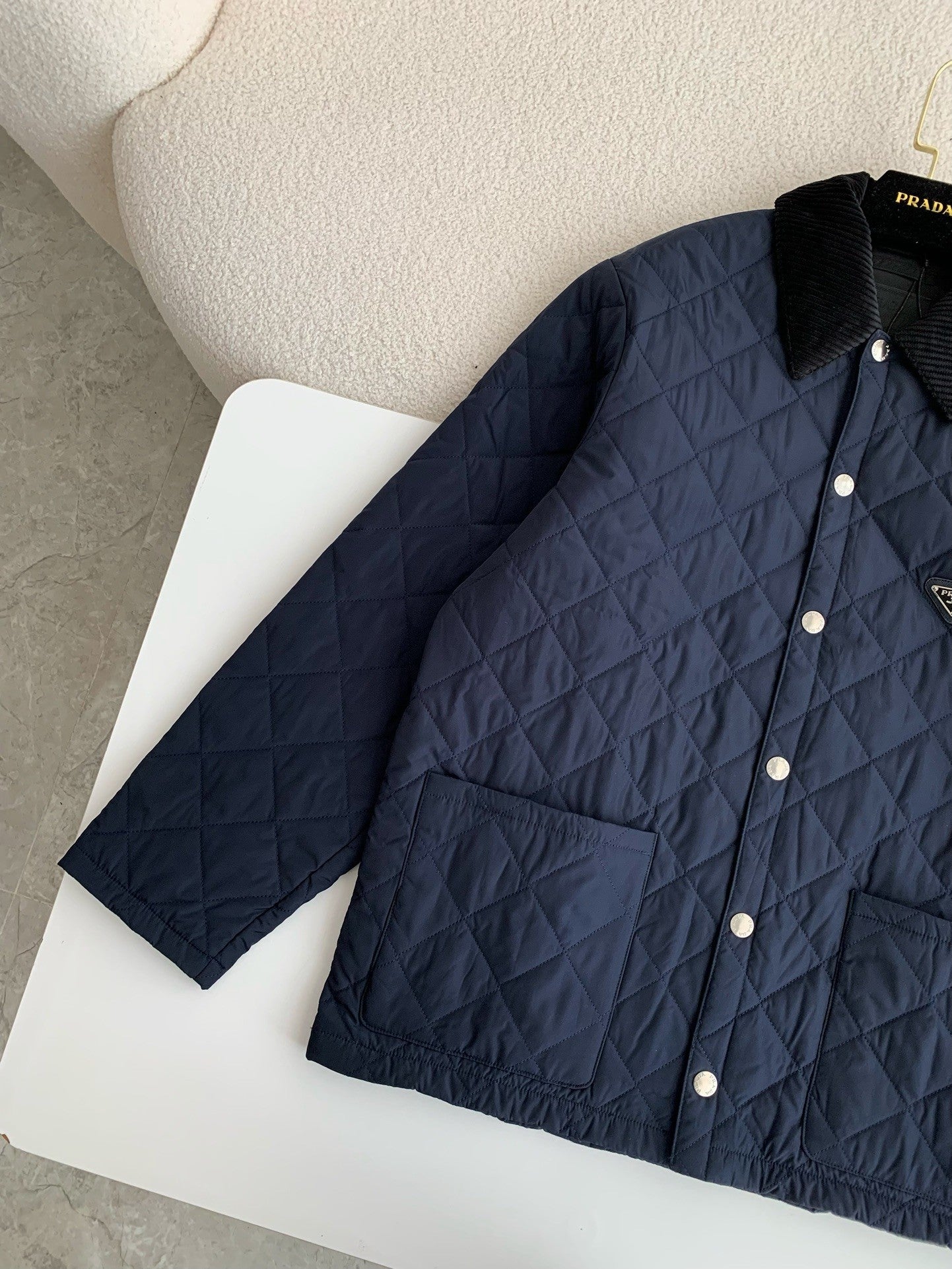 「#3844」PRADA SS24 Quilted single-breasted casual jacket