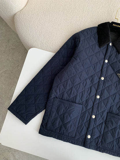 「#3844」PRADA SS24 Quilted single-breasted casual jacket