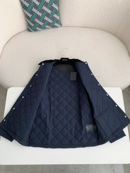 「#3844」PRADA SS24 Quilted single-breasted casual jacket