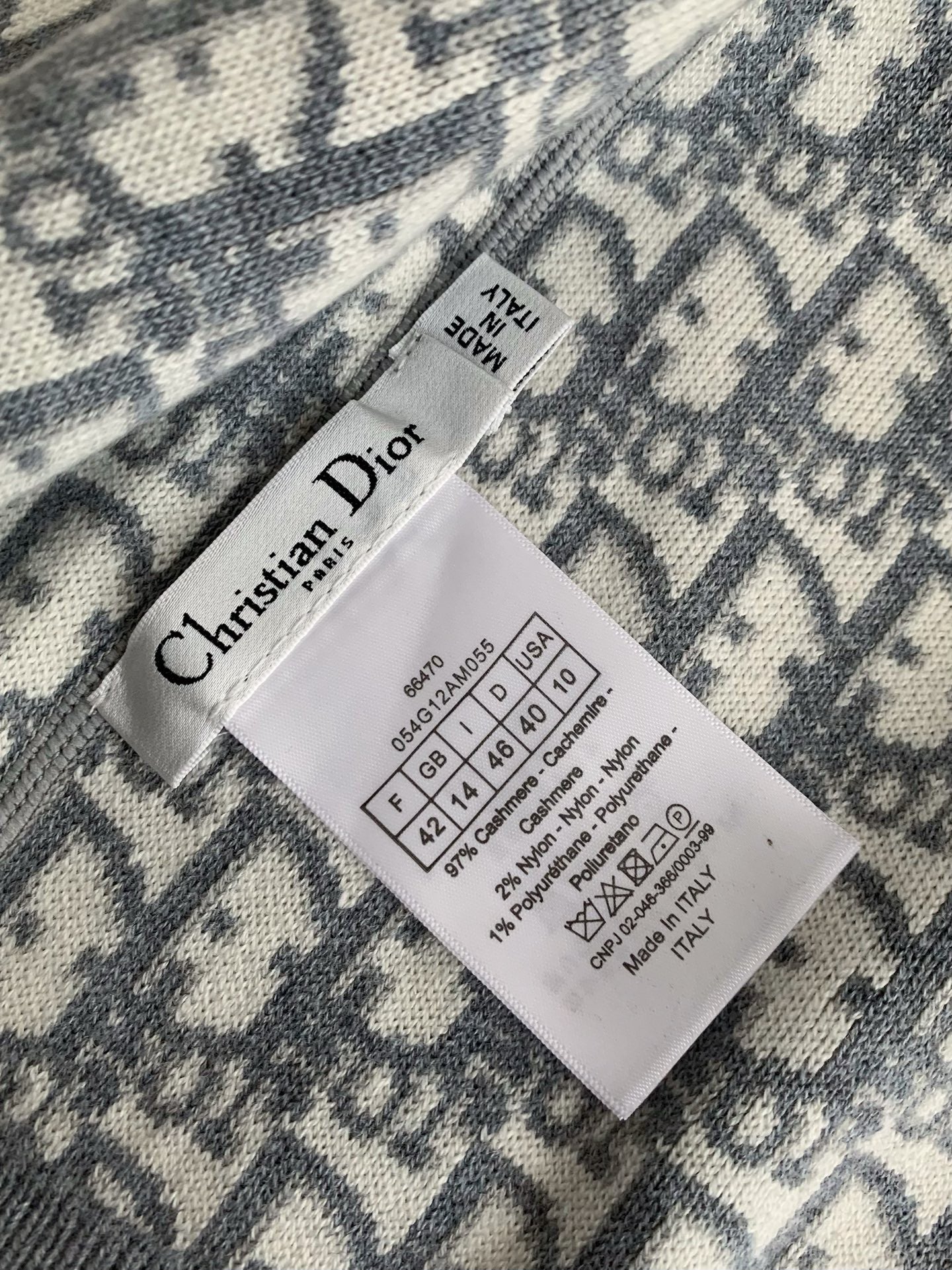 「#3848」Dior Internally printed full-motion sweatshirt