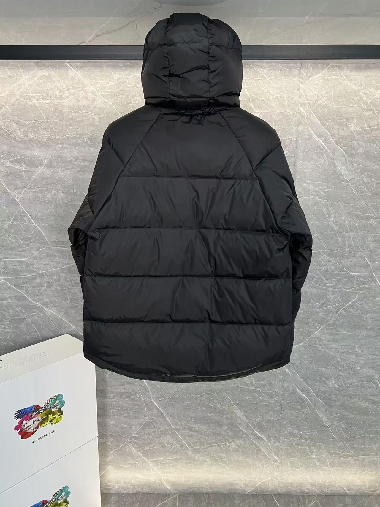 「#3868」Prada RE-Nylon down jacket with detachable hood