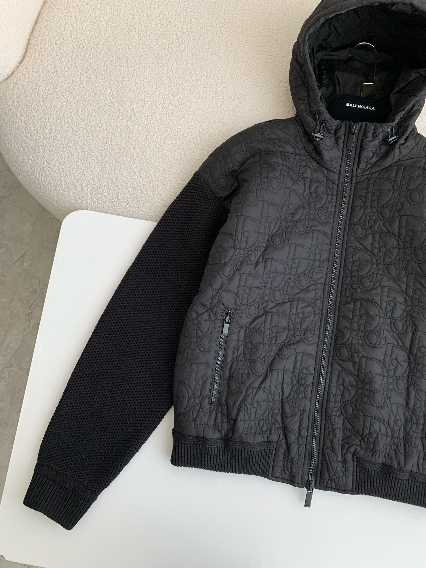 「#3896」Dior FW24 Plain color hooded jacket