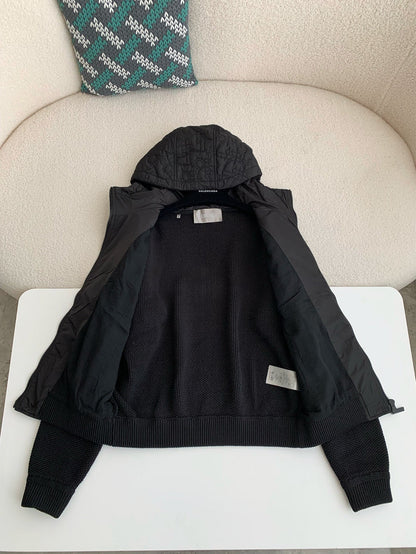 「#3896」Dior FW24 Plain color hooded jacket