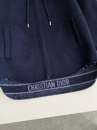 「#3902」Dior Hat zipper jacket，Material: 99% Wool 1% Mulberry Silk