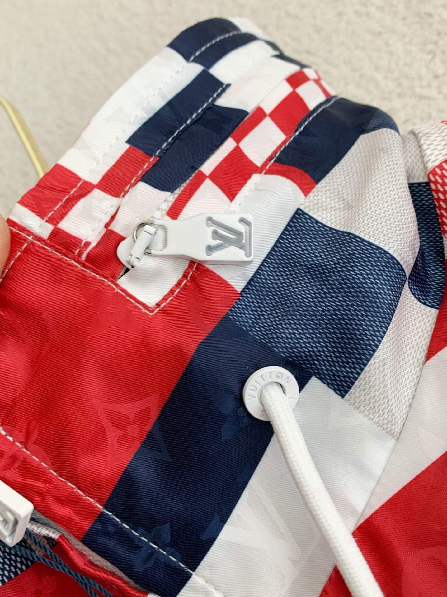 「#3903」Louis Vuitton SS24 Logo Patchwork Mandarin-collar Jacket