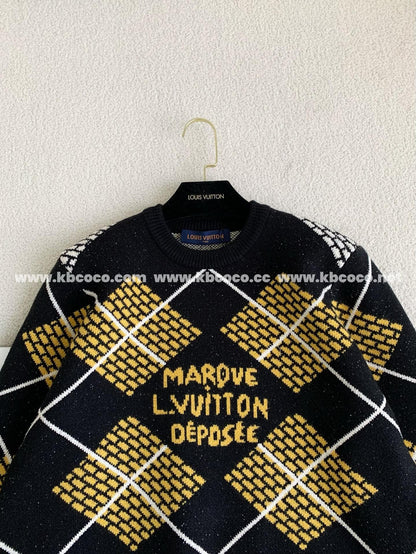 「#3927」Louis Vuitton ss25 Pre-Spring collection, blended wool round-neck sweater