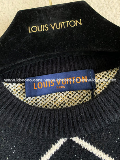 「#3927」Louis Vuitton ss25 Pre-Spring collection, blended wool round-neck sweater