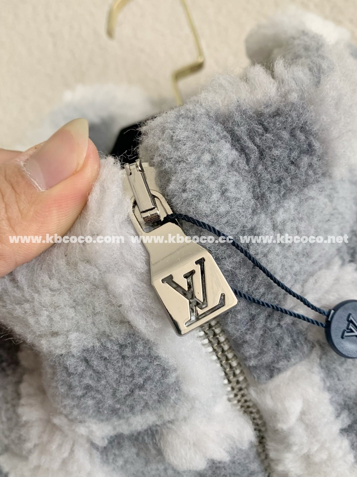 「#3929」Louis Vuitton Ski Series FW24 Checkerboard Color-Block Fleece Jacket