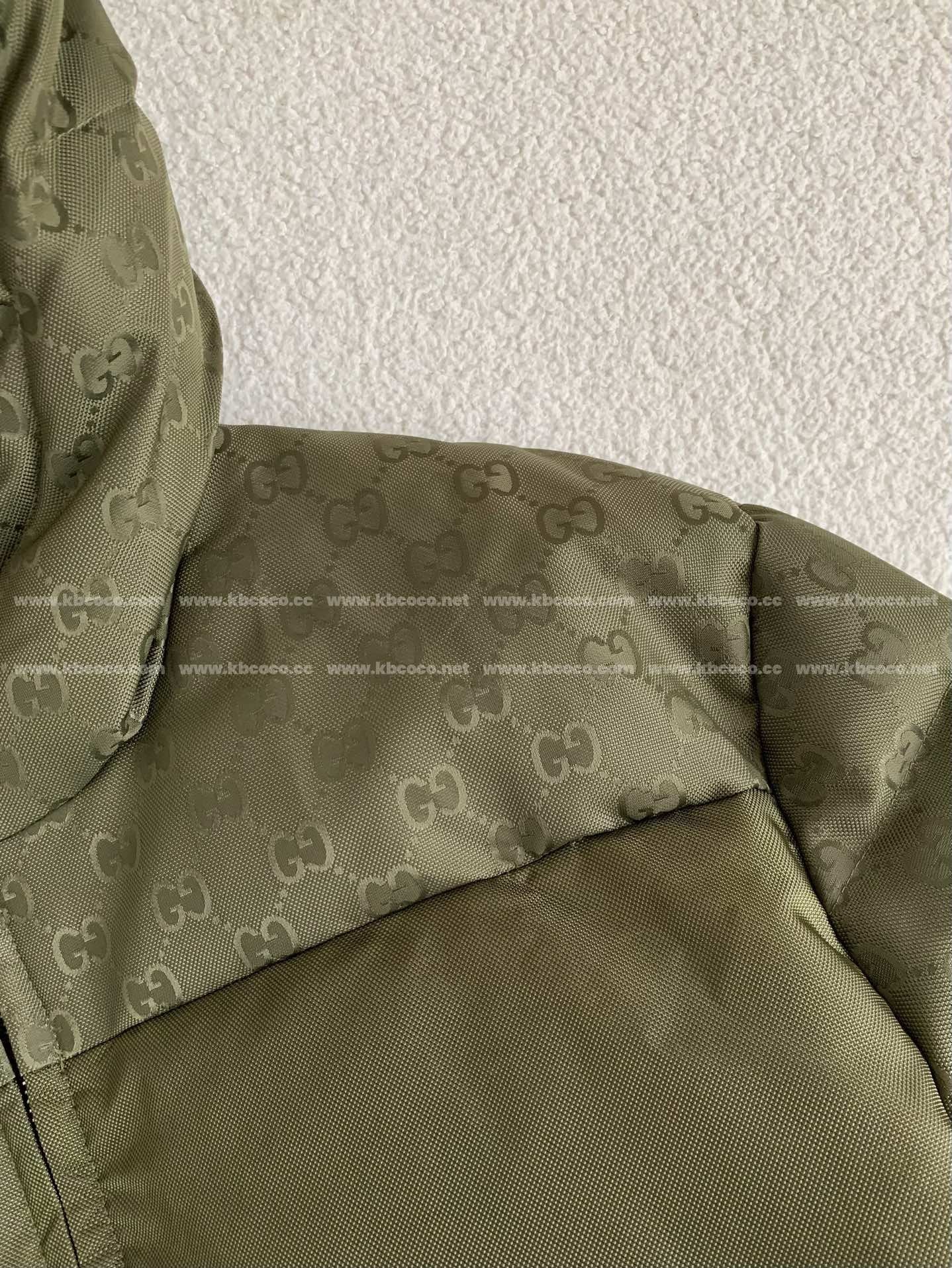 「#4005」Gucci Hooded patterned down jacket