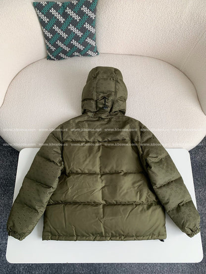 「#4005」Gucci Hooded patterned down jacket