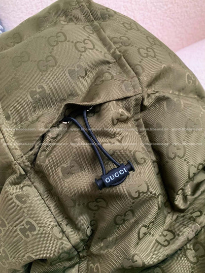 「#4005」Gucci Hooded patterned down jacket