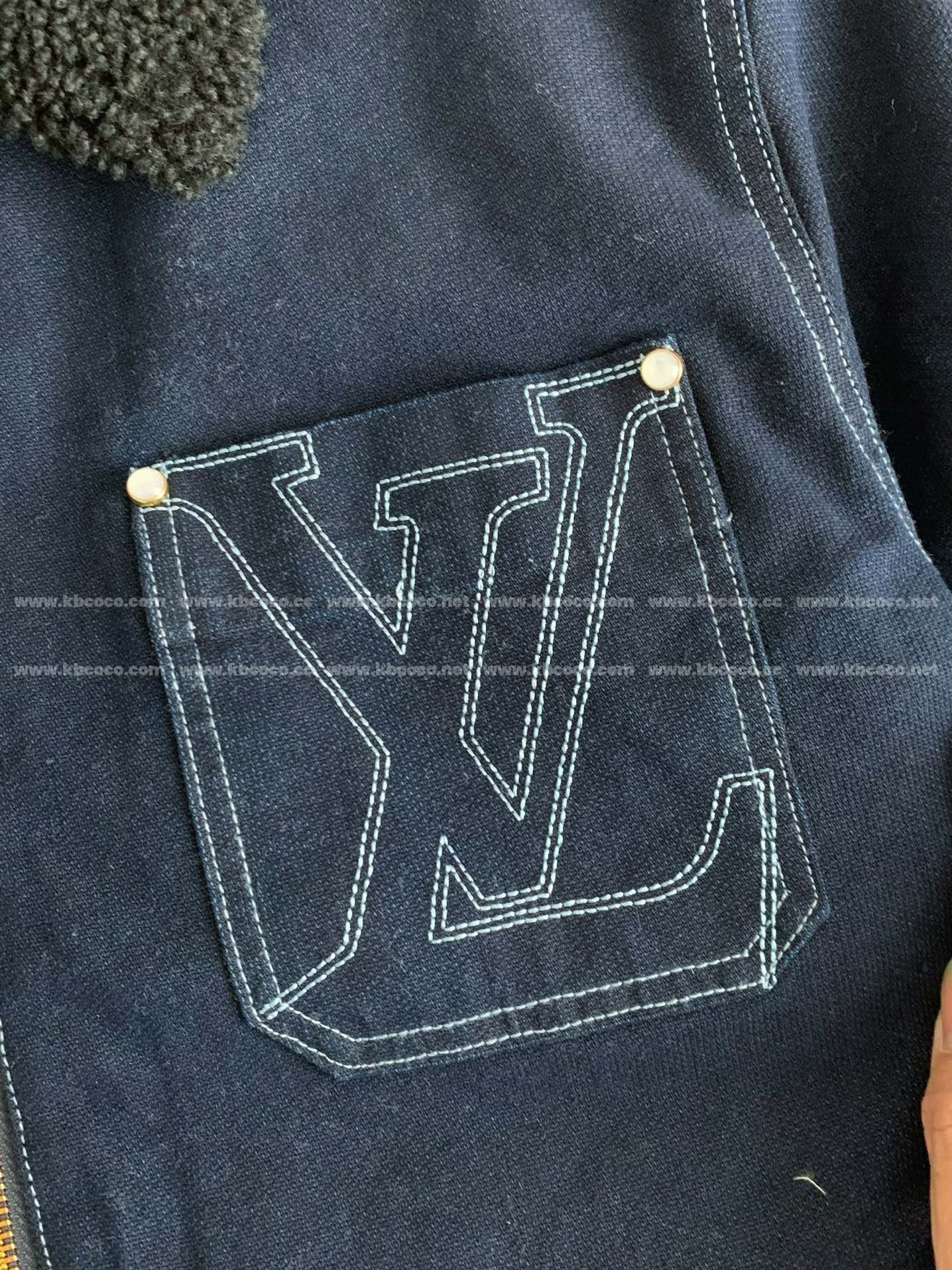 「#4007」Louis Vuitton SS25 Zippered open-and-closed spliced turn-down collar jacket
