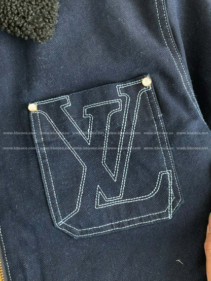 「#4007」Louis Vuitton SS25 Zippered open-and-closed spliced turn-down collar jacket