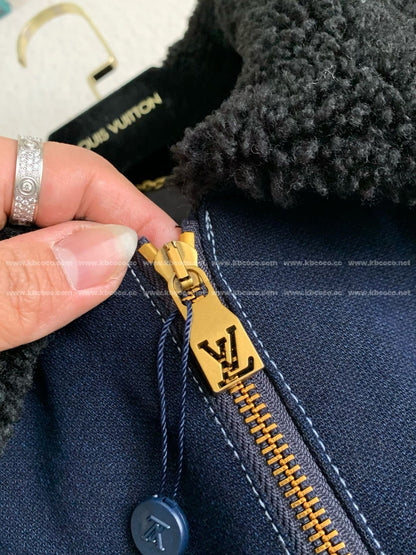 「#4007」Louis Vuitton SS25 Zippered open-and-closed spliced turn-down collar jacket