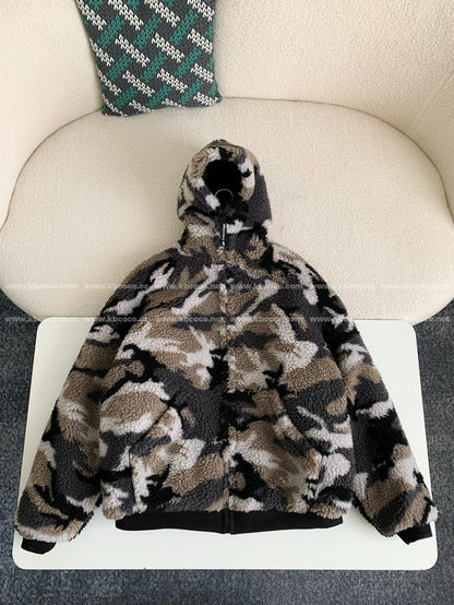 「#4072」Balenciaga Camouflage hooded jacket