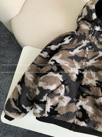 「#4072」Balenciaga Camouflage hooded jacket
