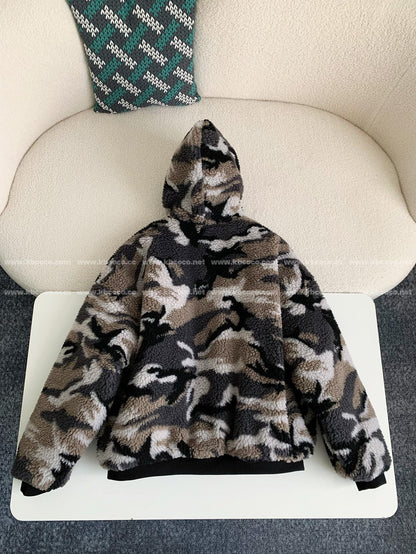「#4072」Balenciaga Camouflage hooded jacket