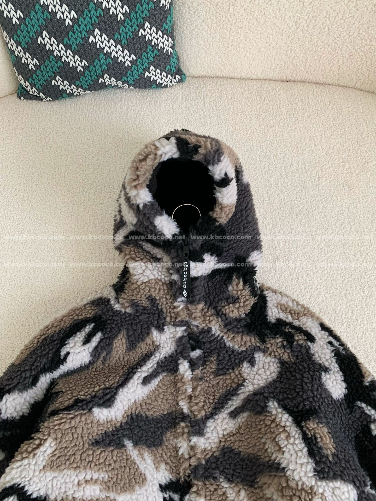 「#4072」Balenciaga Camouflage hooded jacket