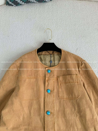 「#4152」Louis Vuitton FW24 Round Neck Single Breasted Casual Jacket