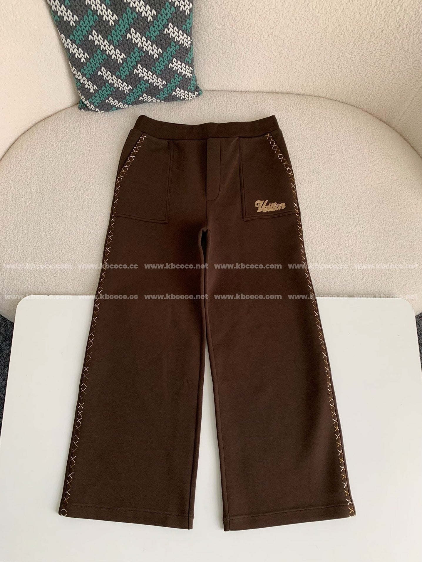 「#4210」Louis Vuitton x Tyler SS24 Letter Embroidery Casual Pants
