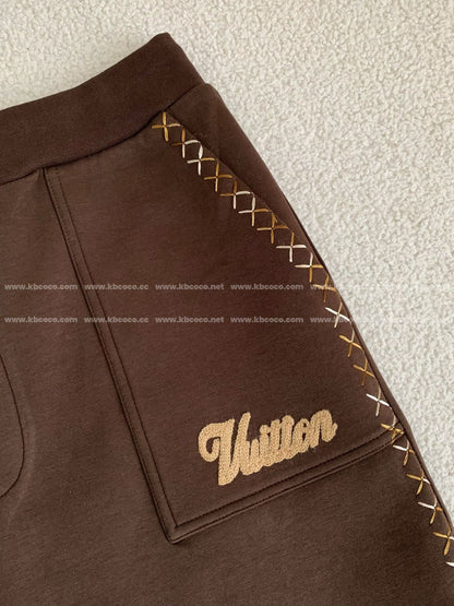 「#4210」Louis Vuitton x Tyler SS24 Letter Embroidery Casual Pants