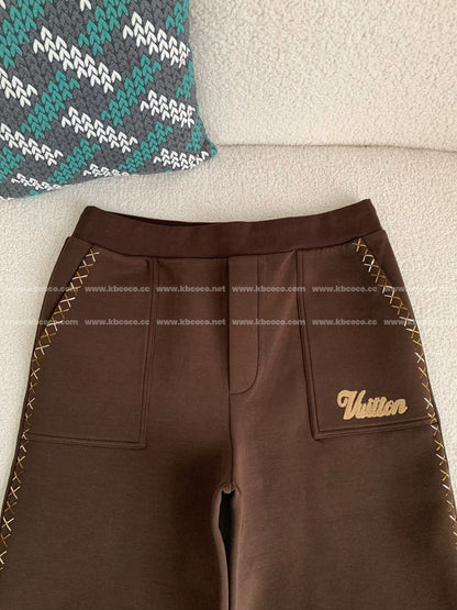 「#4210」Louis Vuitton x Tyler SS24 Letter Embroidery Casual Pants
